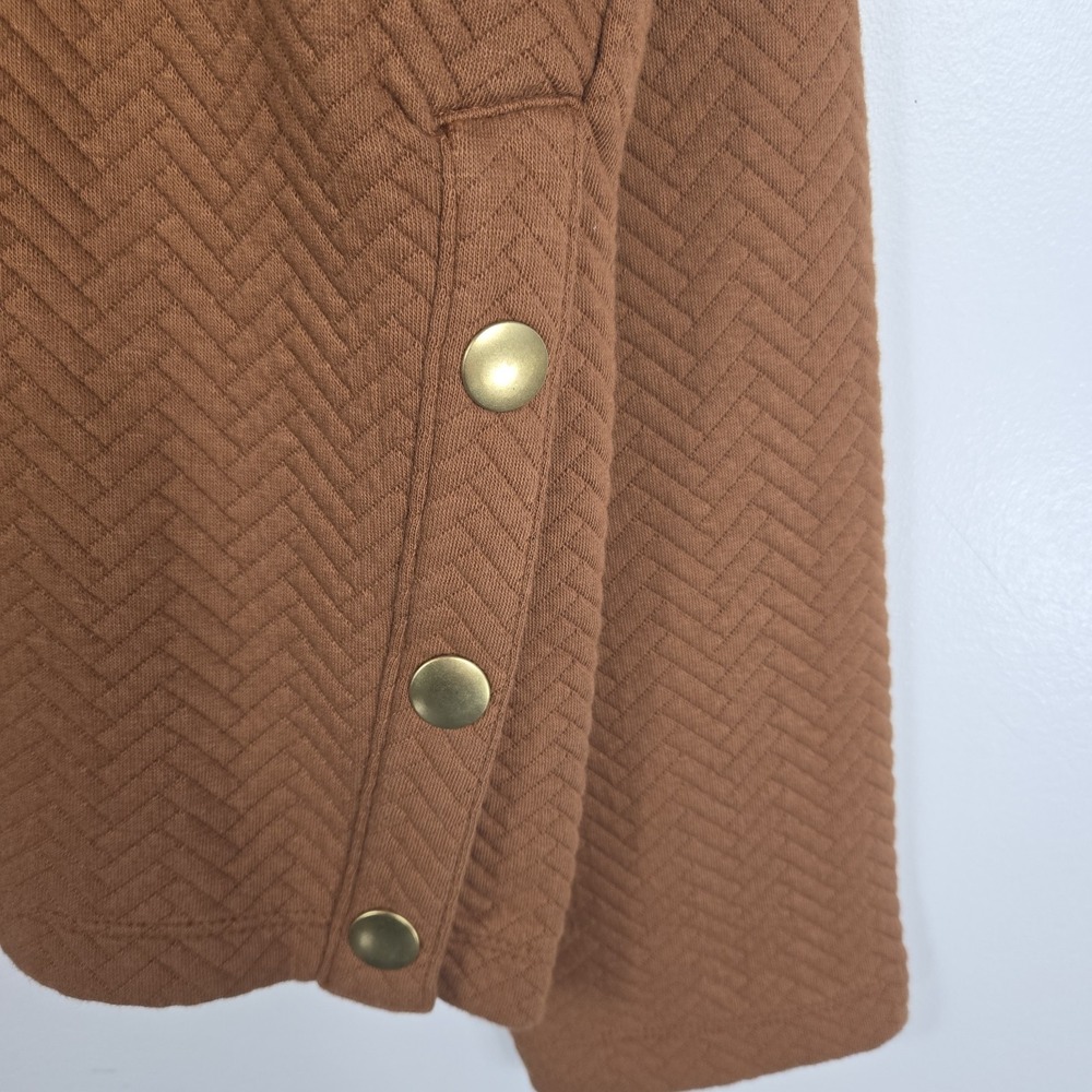 J Crew Factory Womens Large Brown Herringbone Pullover Sweater New - Picture 5 of 7
